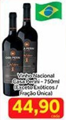 Vinho Nacional Casa Perini 750ml