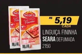 Cometa Supermercados Linguica Fininha Seara Defumada 215g oferta