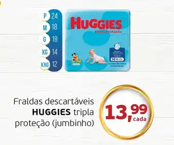 Fraldas descartaveis Huggies tripla Pretecao