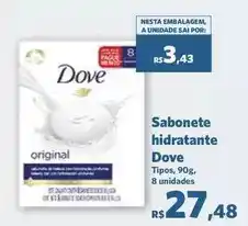 Sam's Club Dove - sabonete hidratante oferta