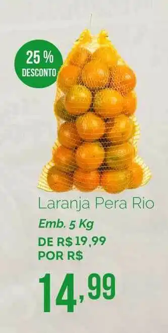 Oba Hortifruti Laranja Pera Rio 25% De Desconto oferta