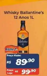 Whisky Ballantine's 12 Anos 1L