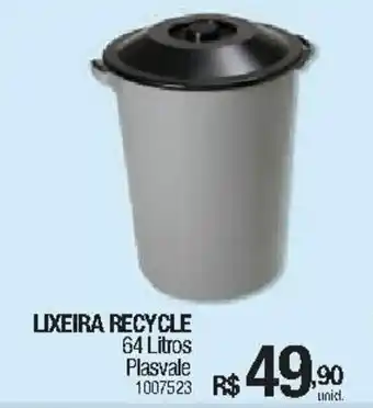 Milium Lixeira Recycle 64L oferta