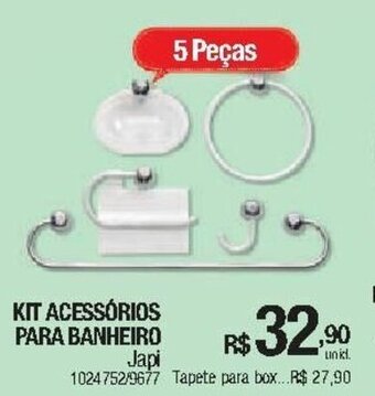 Kit Acessorios para Banheiro