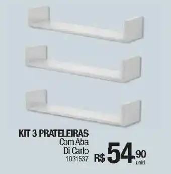 Milium Kit 3 Prateleiras oferta