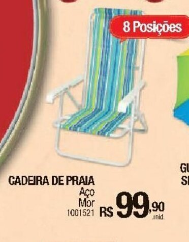 Cadeira de Praia oferta na Milium