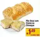 Pão doce com creme ou chineque