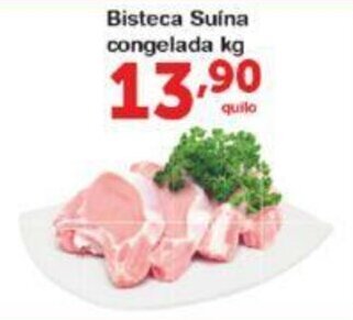 Roldão Bisteca Suina Congelada 1kg oferta