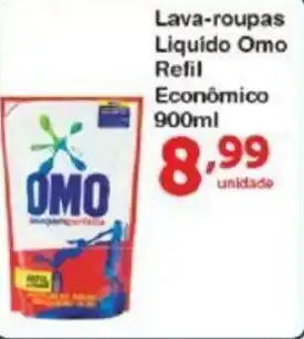Roldão Lava-roupas Liquido Omo Refil Economico 900ml oferta