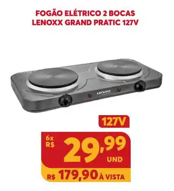 Fogao Eletrico 2 Bocas Lenoxx Grand Pratic 127V