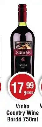 Royal Supermercados Vinho Country Wine Bordô oferta