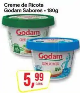 Rede Supermarket Creme de Ricota Godam Sabores oferta