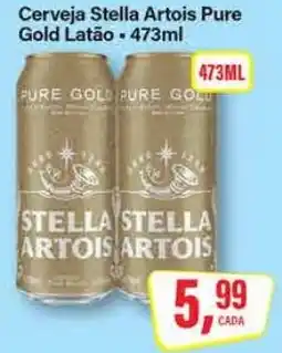 Cerveja Stella Artois Pure Gold Latão