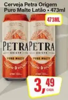 Rede Supermarket Cerveja Petra Origem Puro Malte Latão oferta
