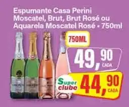 Rede Supermarket Espumante Casa Perini Moscatel, Brut, Brut Rosé ou Aquarela Moscatel Rosé oferta