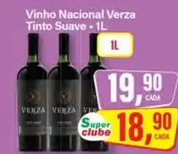 Rede Supermarket Vinho Nacional Verza Tinto Suave oferta