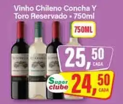 Rede Supermarket Vinho Chileno Concha Y Toro Reservado oferta