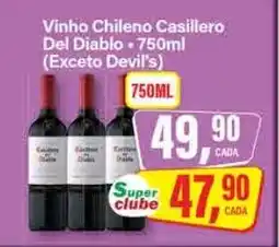 Rede Supermarket Vinho Chileno Casillero Del Diablo oferta