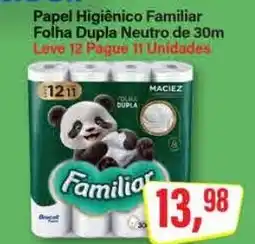 Rede Supermarket Papel Higiênico Familiar Folha Dupla Neutro de 30m oferta