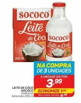 GBarbosa Leite de coco sococo 200 ml oferta