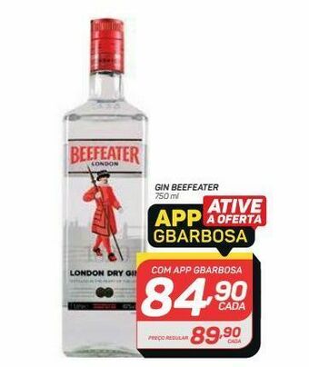 GBarbosa Gin beefeater 750 ml oferta