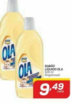 GBarbosa Detergente líquido ola 500 ml oferta