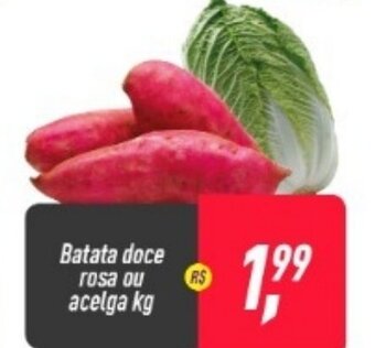 Frangolândia Batata doce rosa ou Acelga 1kg oferta