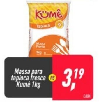 Frangolândia Massa para tapioca fresca Kume 1kg oferta