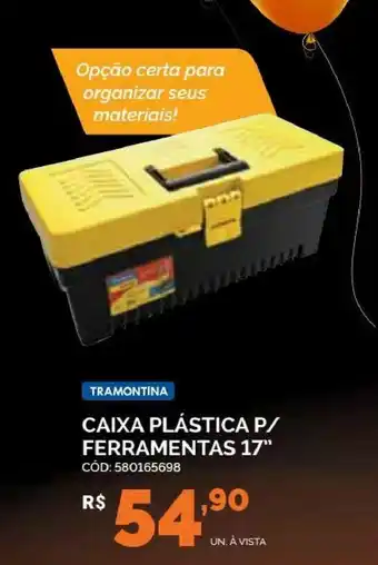 Carajás Tramontina Caixa Plastica p/ Ferramentas 17" oferta