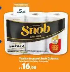 Sam's Club Snob - toalha de papel classica oferta