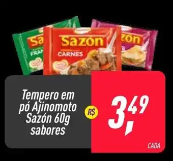 Frangolândia Tempero em po Ajinomoto Sazon 60g sabores oferta