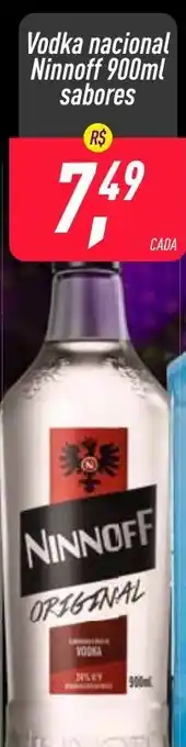 Frangolândia Vodka Nacional Ninnoff 900ml sabores oferta
