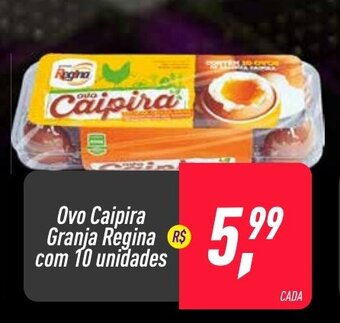 Frangolândia Ovo caipira granja Regina com 10 unidades oferta