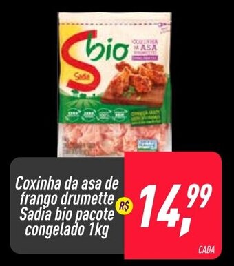 Frangolândia Coxinha da Asa de frango drumette Sadia bio pacote congelado 1kg oferta