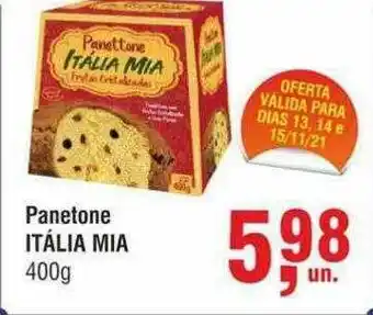 Higa Atacado Panetone Itália Mia 400g oferta