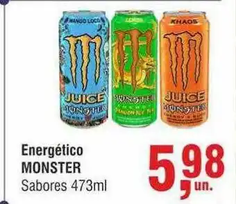 Higa Atacado Energético Monster 473ml oferta