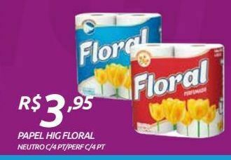 DB Supermercados Papel higiênico floral oferta