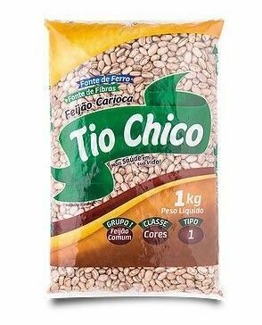 Feijão carioca tio chico t1 1kg