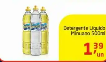 Tenda Atacado Detergente líquido minuano 500 ml oferta