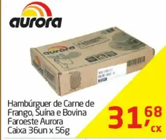 Tenda Atacado Hambúrguer de frango aurora oferta
