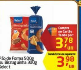 Tenda Atacado Pão de forma select oferta