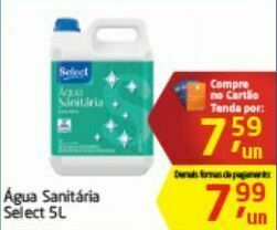 Tenda Atacado Água sanitária select oferta