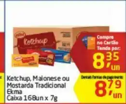 Tenda Atacado Ketchup , maionese ou mostarda tradicional elma caixa 168 unx 7 g oferta