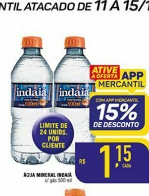 Mercantil Rodrigues Agua mineral indaia oferta