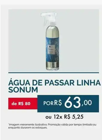 Água passar linha sonum