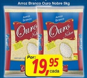 Supermercados Guanabara Arroz Branco Ouro Nobre 5kg oferta