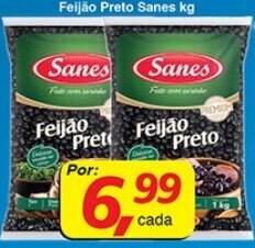 Supermercados Guanabara Feijao Preto Sanes 1kg oferta