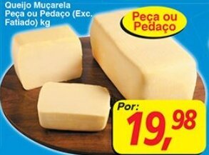 Supermercados Guanabara Queijo Mucarela peca ou Pedaco 1kg oferta