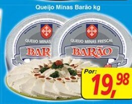 Supermercados Guanabara Queijo Minas Barao 1kg oferta