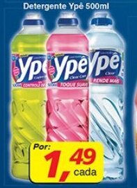 Supermercados Guanabara Detergente Ype 500ml oferta
